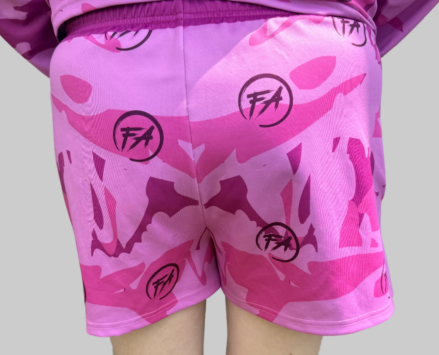Unisex Footy Shorts - Light Pink Edition