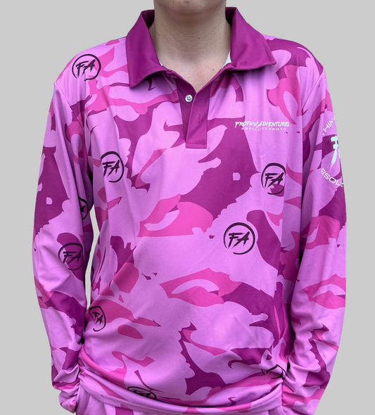 Unisex Fishing Shirts - Light Pink Edition